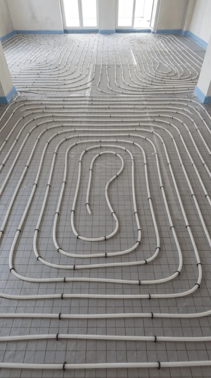 Instalación de piso radiante